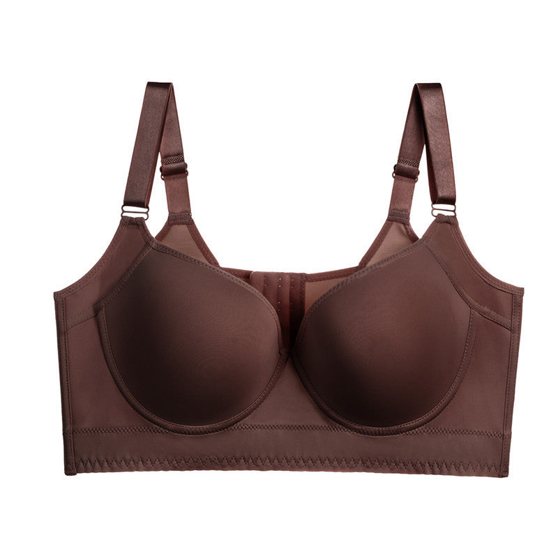 Ypooy Push-Up Back Smoothing Bra - Brown